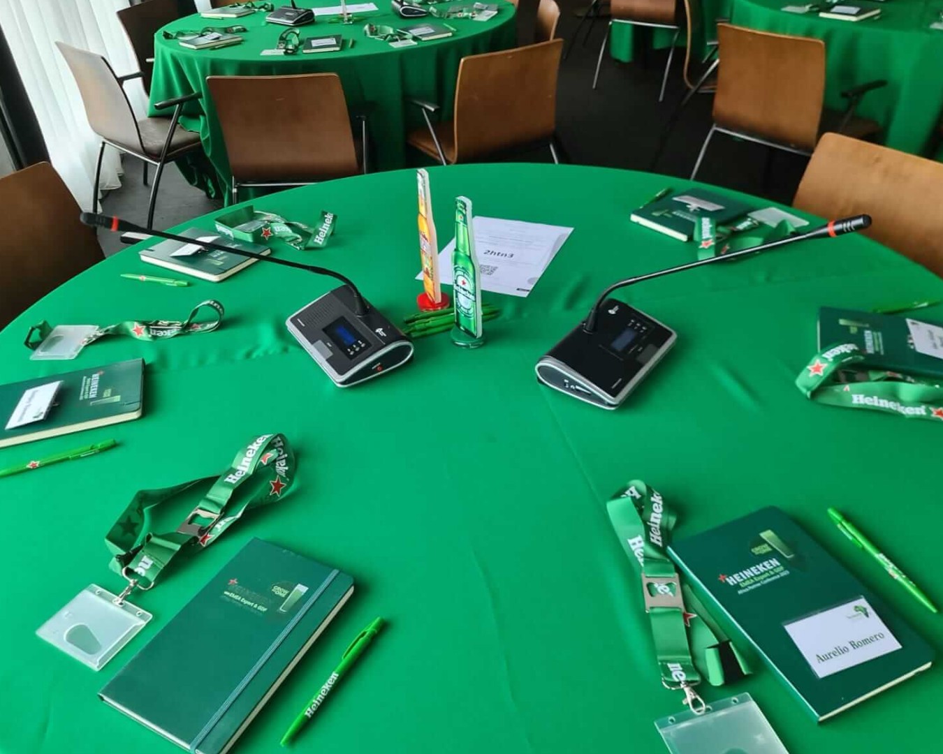 Heineken Table Set-up